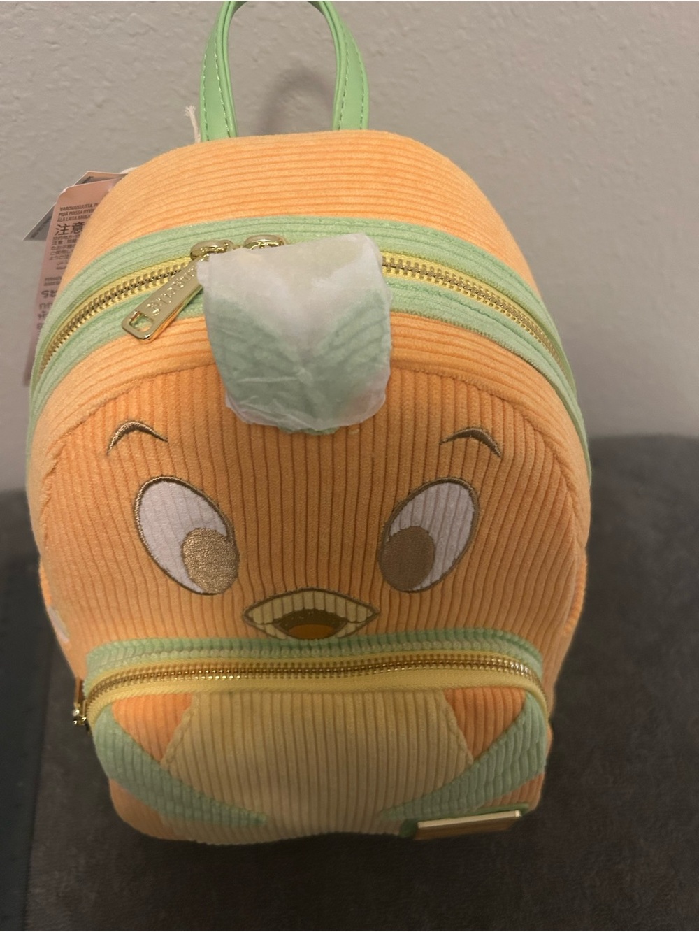 Disney Parks Loungefly Orange Bird corduroy mini backpack. NWT - Picture 5 of 5
